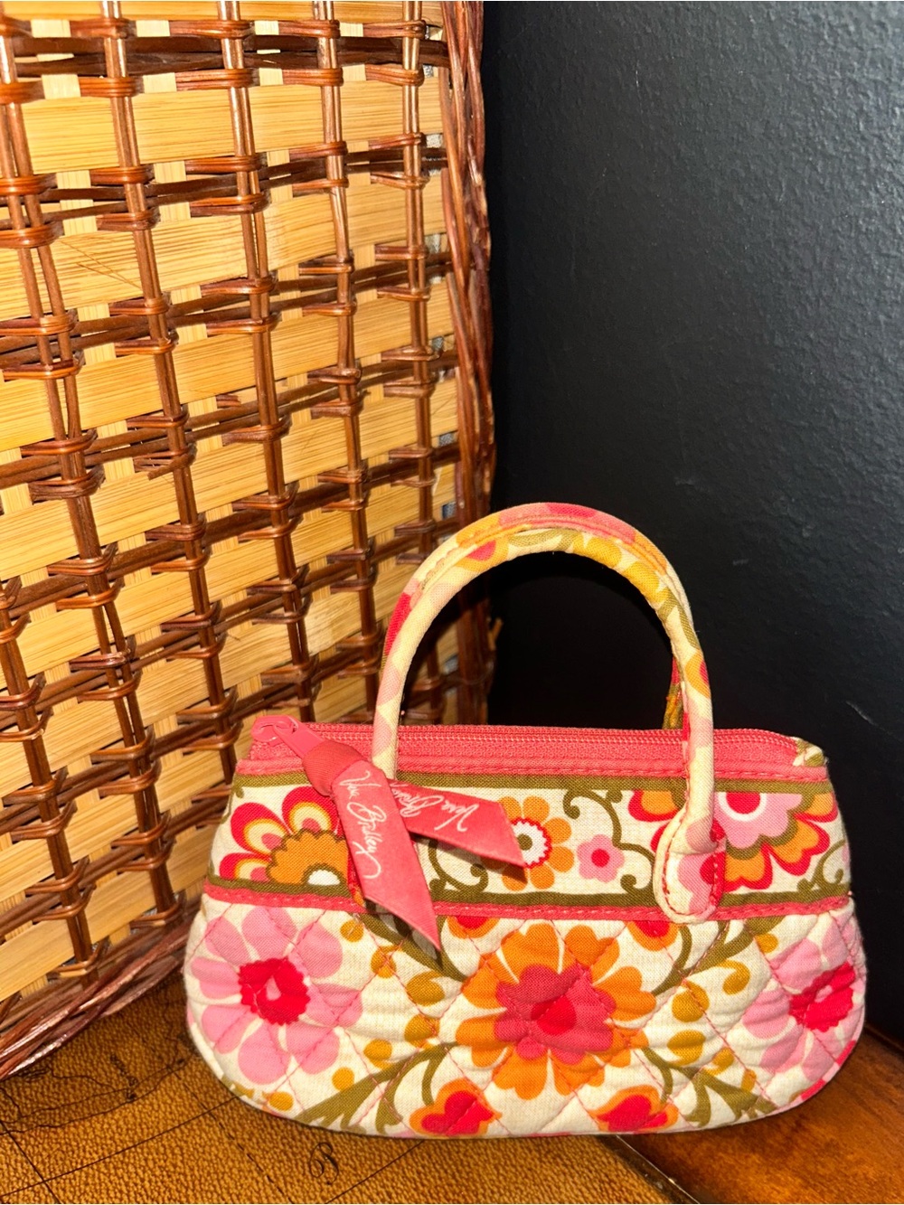 Vera Bradley mini purse in retired “Caitlin Floral” pattern